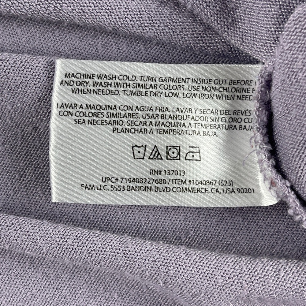 Banana Republic Top Womens XL Purple V-Neck‎ Long Sleeve Raglan Soft Knit - Picture 5 of 8